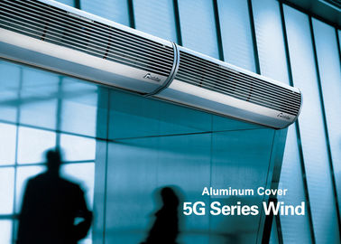 Arie di sbarramento commerciali della porta sopraelevata d'argento di alluminio con il fan a basso rumore della porta di aria