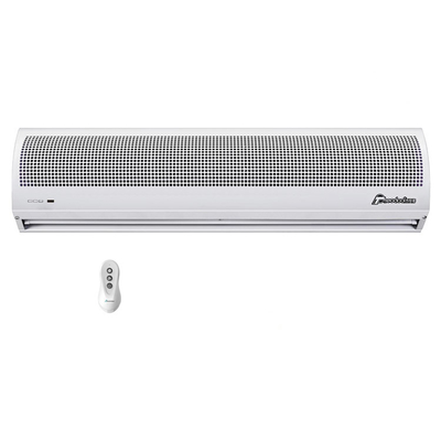 Cortina d'aria nera compatta 0.9m - 2m con telecomando 220-240V