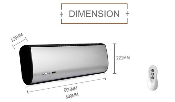 Industrial Air Curtain Over Door Heater with 1 Year Warranty and 60cm or 80cm Size Options